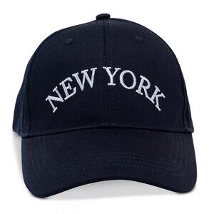 On 34th Women's Cotton Conversational Baseball Cap Navy (MSRP $39)